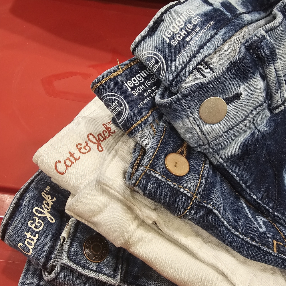 Girls Size 6 Kids Long Jeans 2 Cat & Jack Denim & 2 Wonder Wirks Jeggings Jeans